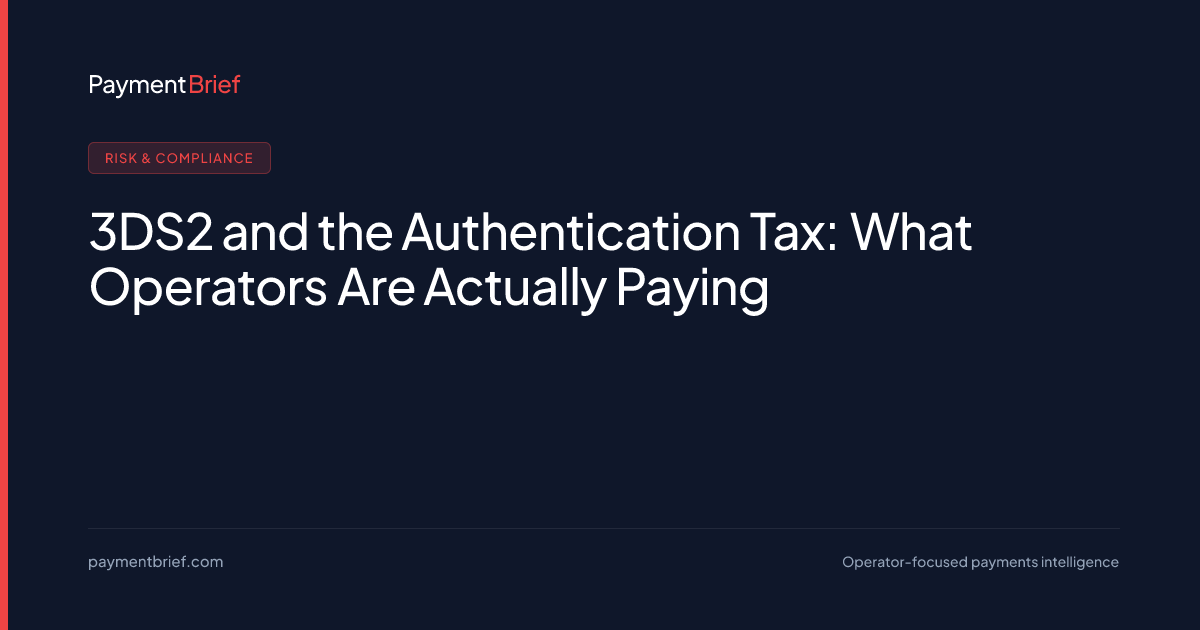 3DS2 and the Authentication Tax — PaymentBrief